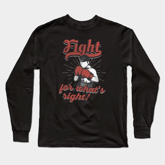 Boxer Slogan Boxing Long Sleeve T-Shirt by Foxxy Merch